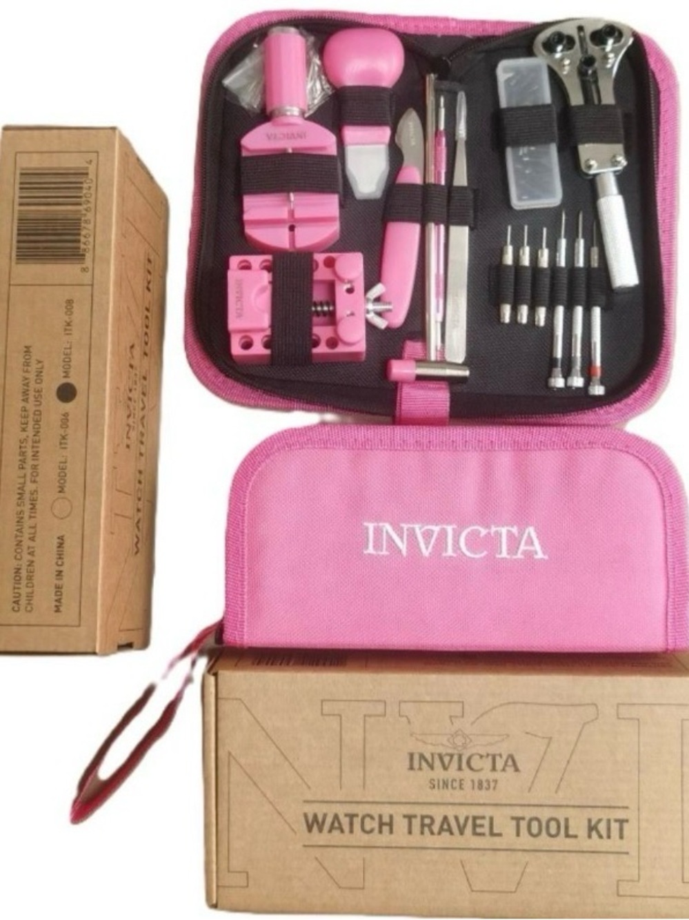 Invicta Pink Watch Repair Travel Kit